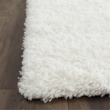 Safavieh 2 ft. 3 in. x 9 ft. Runner White California Shag Rug SG151-1010-29
